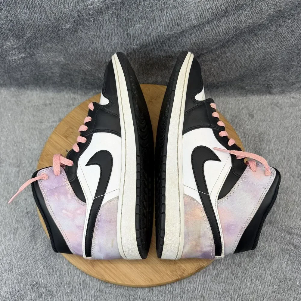 Nike Air Jordan 1 Mid SE Shoes Mens Size 11 Black Tie Dye Basketball DM1200-001